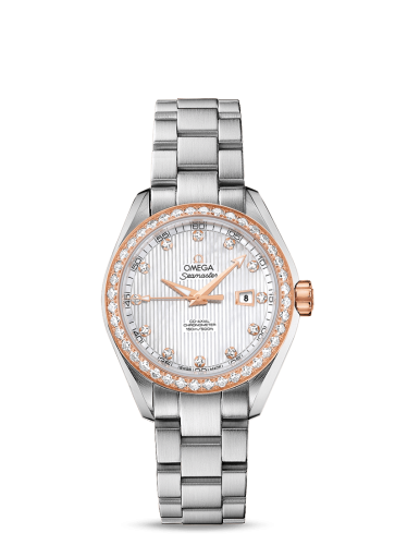 Omega Seamaster Aqua Terra 150M Co-Axial 34 Stainless Steel / Red Gold / Diamond / MOP / Bracelet